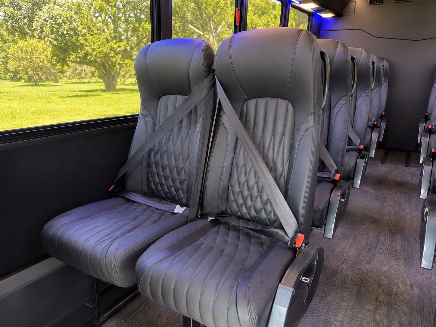 wichita falls 18 passenger minibus inside