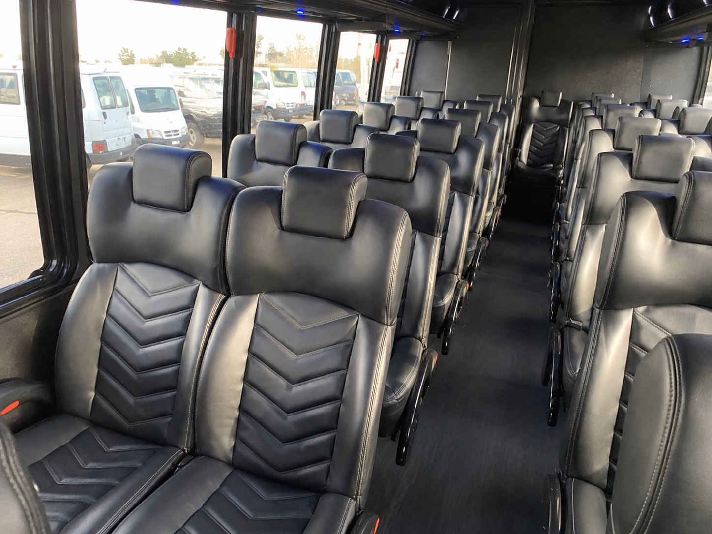 wichita falls 20 passenger minibus inside