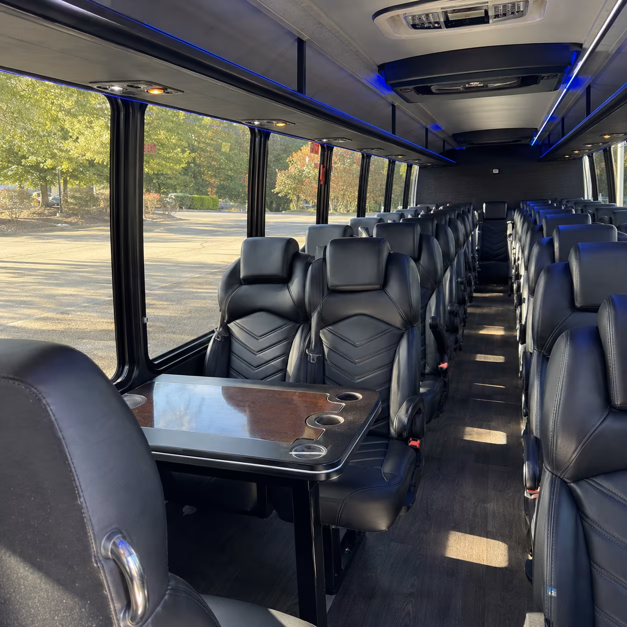 wichita falls 25 passenger minibus interior
