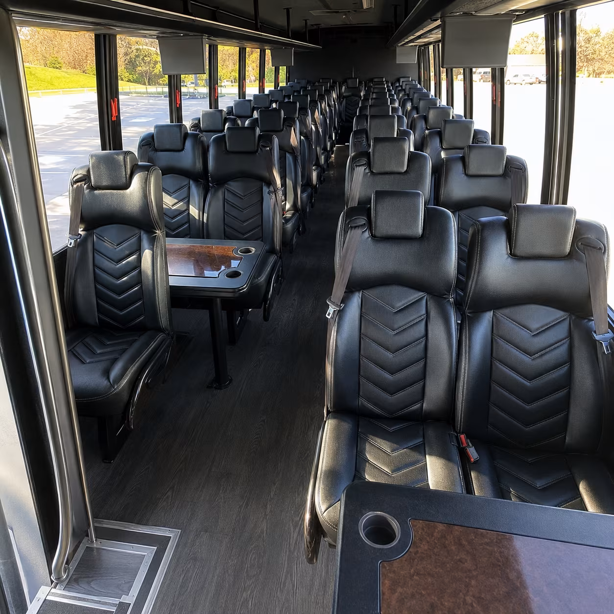 wichita falls 28 passenger minibus inside