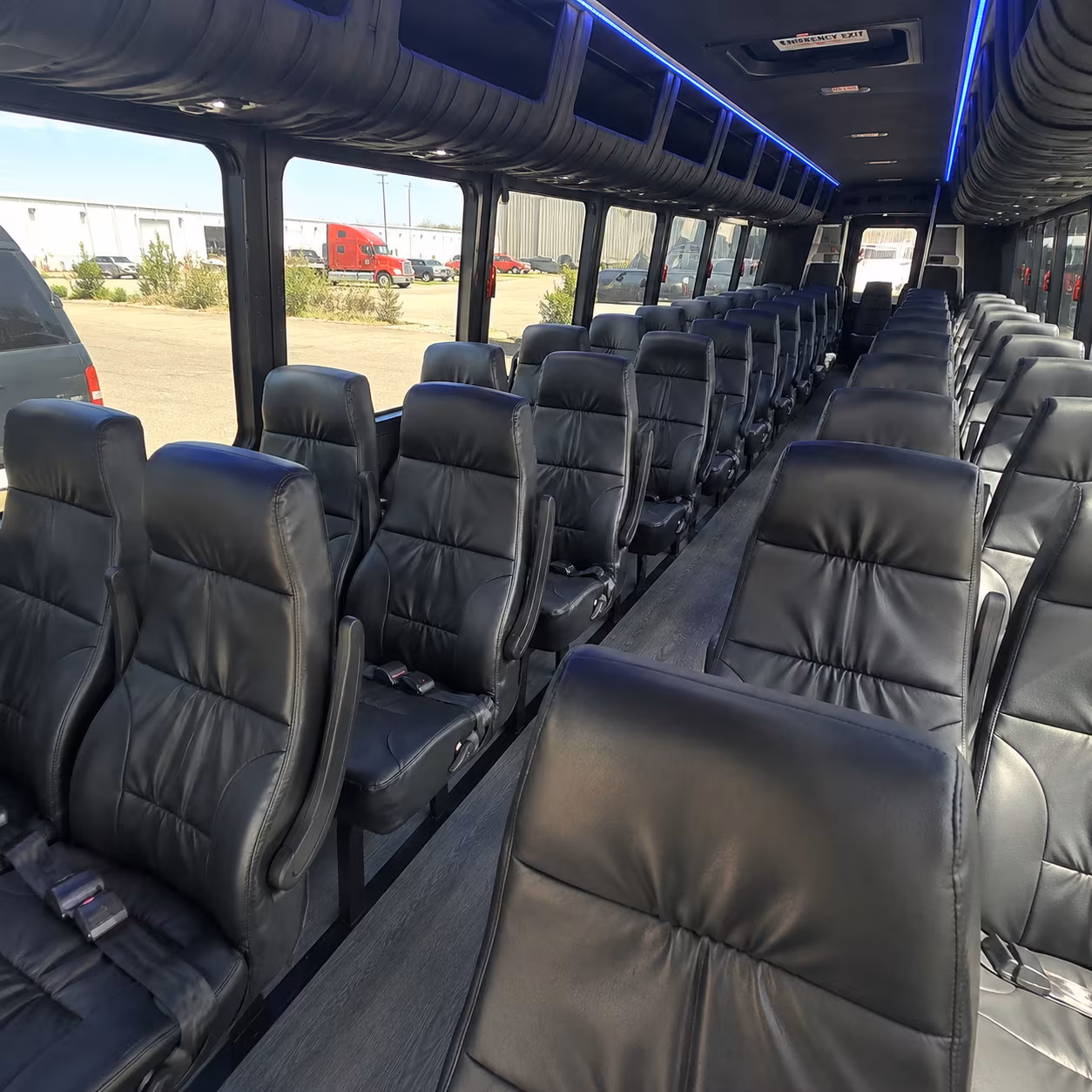 wichita falls 30 passenger minibus interior