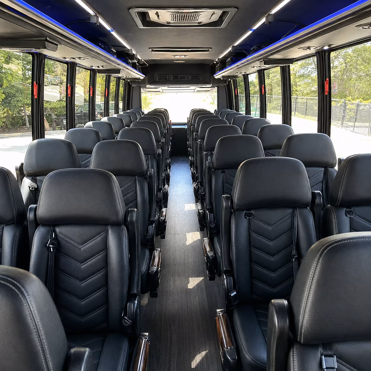 wichita falls 35 passenger minibus interior