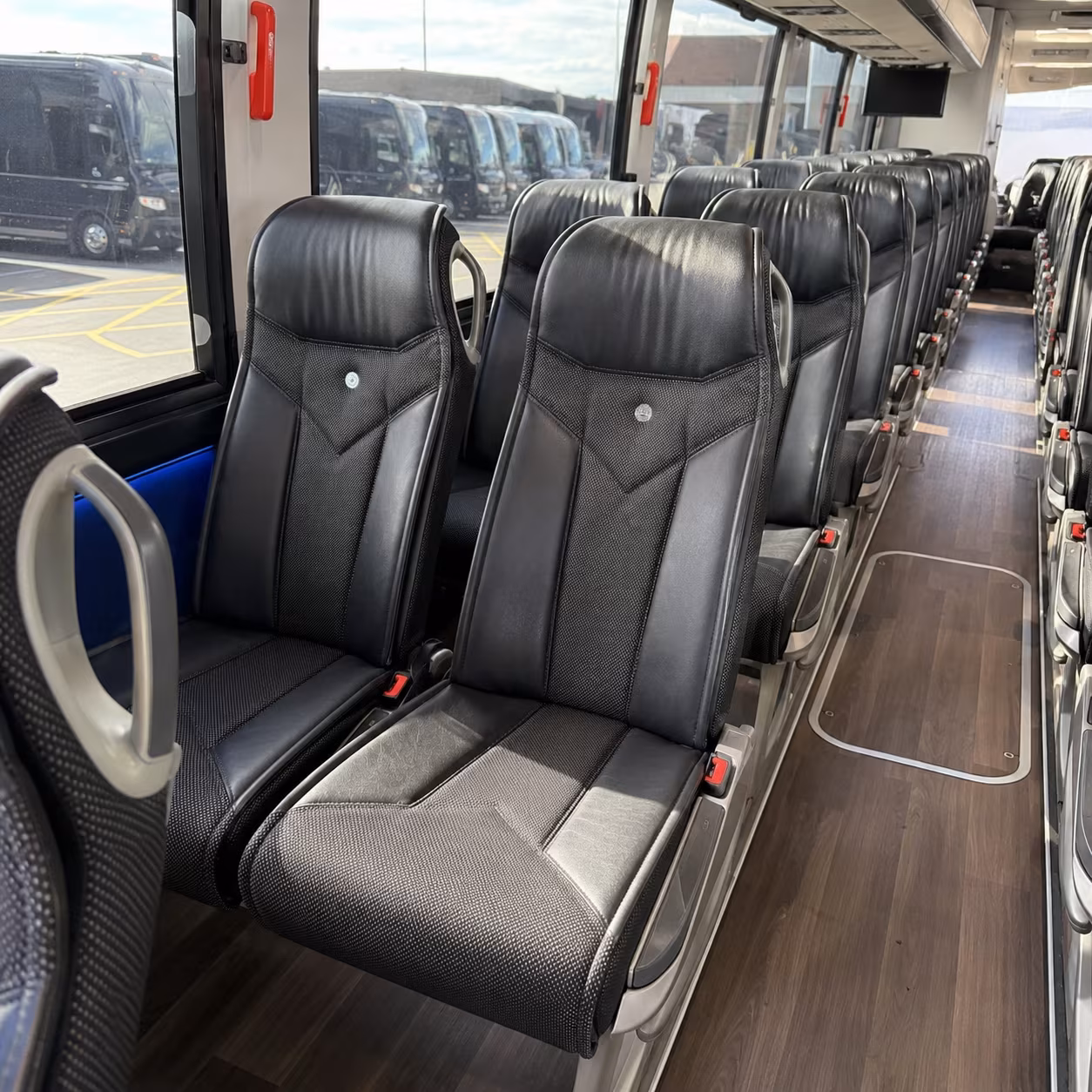 wichita falls 40 passenger charter bus interior