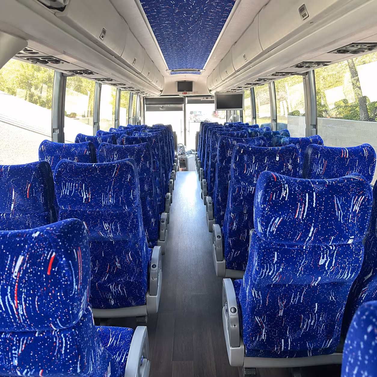 wichita falls 50 passenger charter bus interior