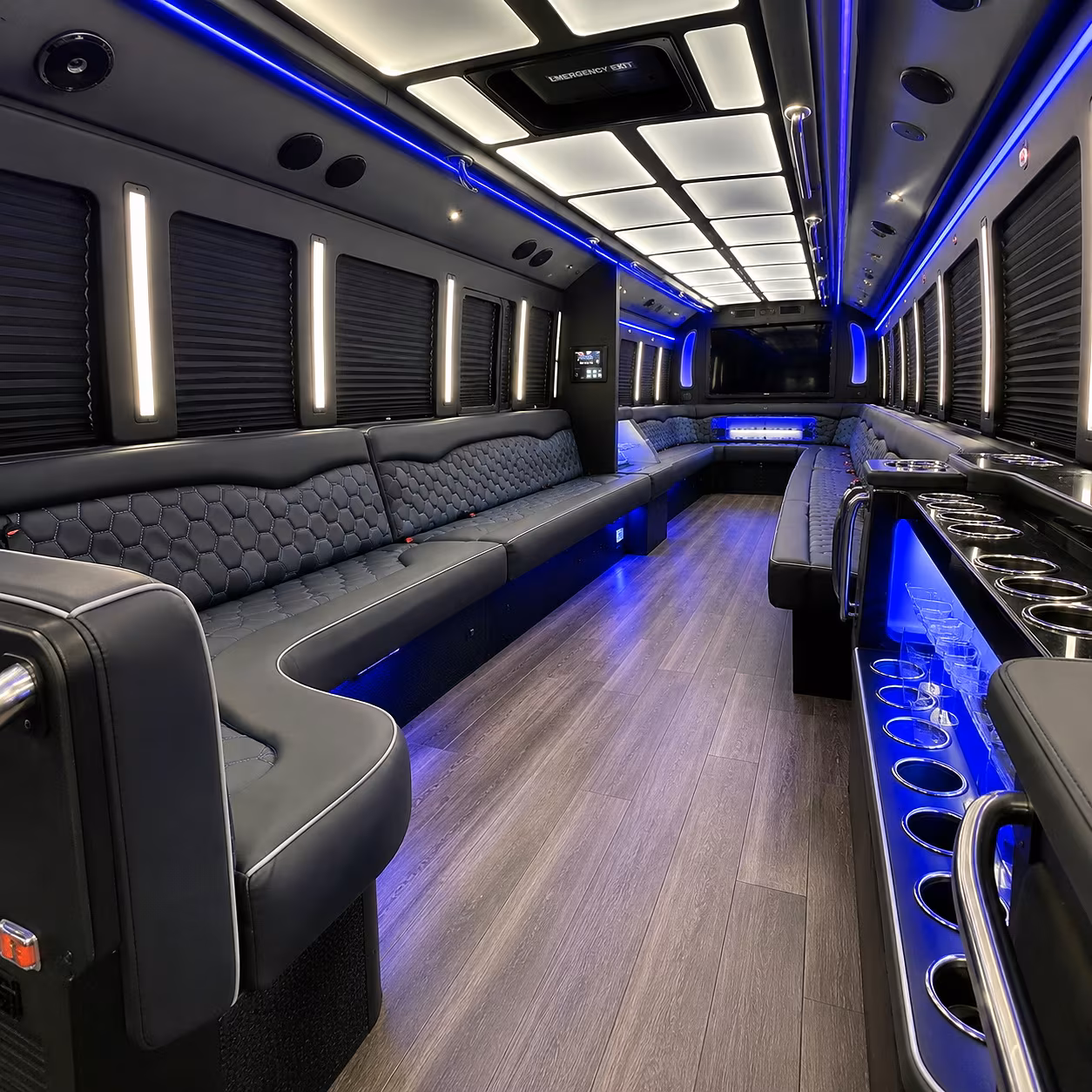wichita falls party bus interior